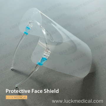 Detachable Face Shield With Glass Frame